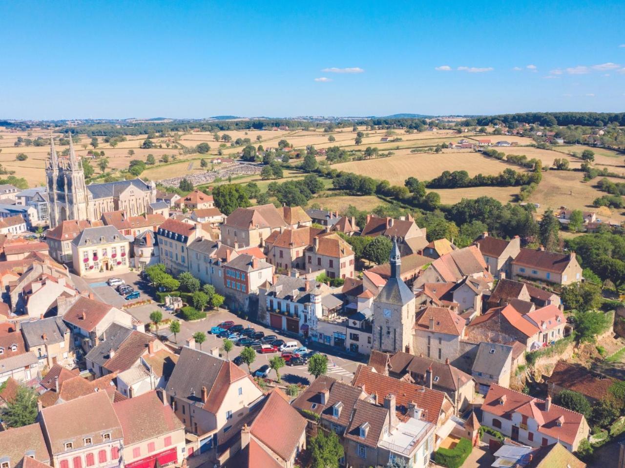 Grand Hotel De Bourbon-Lancy - Spa Et Restaurant - Logis Exteriör bild